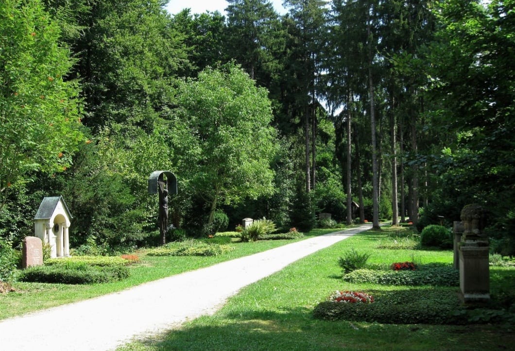 Cemitério de Waldfriedhof Munique na Alemanha